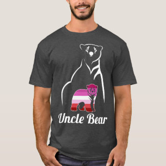 T-shirt Drapeau LGBT Lesbian Uncle Bear Lesbian Pride