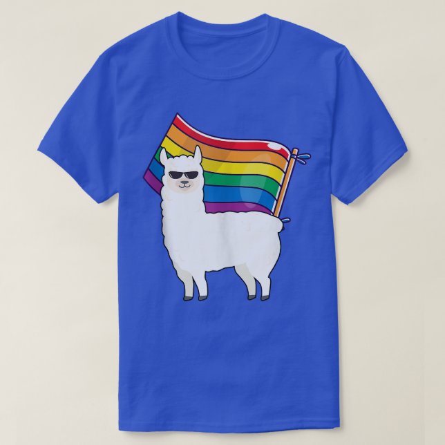 T-shirt Drapeau LGBT Llama Gay Lesbian Resist Hommes Cadea (Design devant)