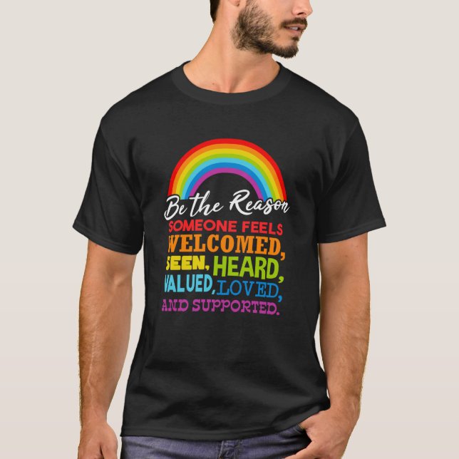 T-shirt Drapeau LGBT Rainow (Devant)