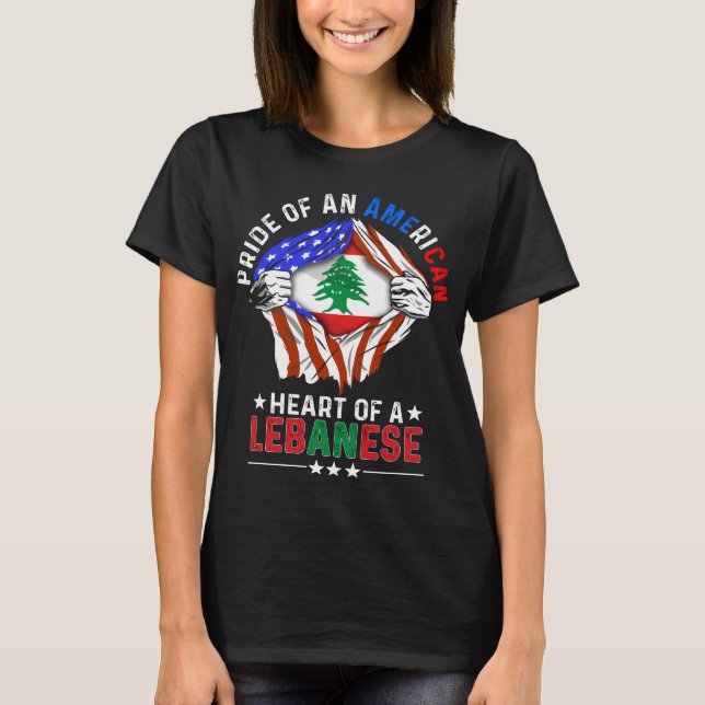 T-shirt Drapeau Liban (Devant)