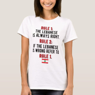 T-shirt Drapeau libanais des Rois Libanaises Patrimoine Li
