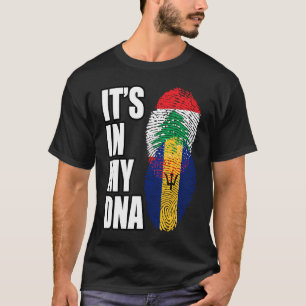 T-shirt Drapeau Libanais Et Barbadien Du Patrimoine De L'A