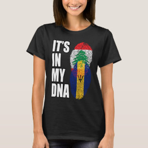 T-shirt Drapeau Libanais Et Barbadien Du Patrimoine De L'A
