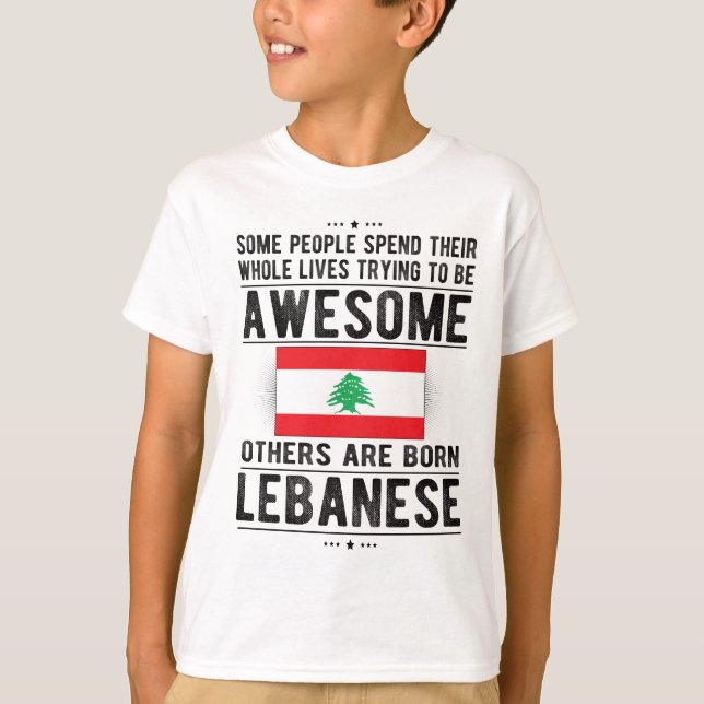 T-shirt Drapeau libanais Patrimoine libanais Racines liban (Devant)