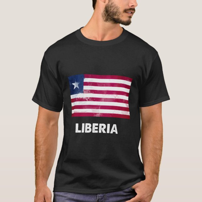 T-shirt Drapeau libérien (Devant)