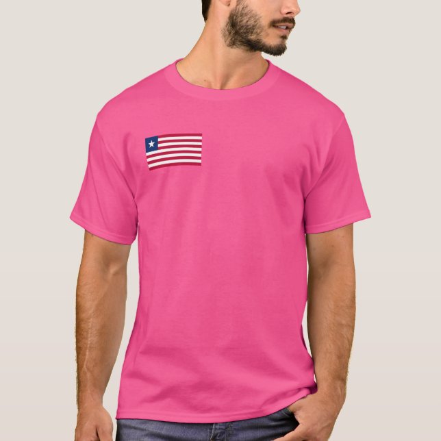 T-shirt Drapeau libérien du Libéria (Devant)