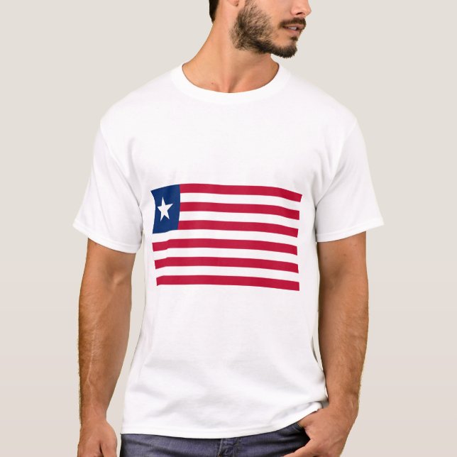 T-shirt Drapeau libérien (Libéria) (Devant)