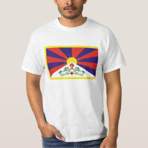 T-shirt Drapeau libre du Thibet - ་ de བཙན de ་ 