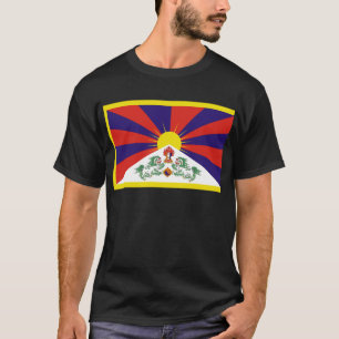 T-shirt Drapeau libre du Thibet de Tibétain - ་ de བཙན de