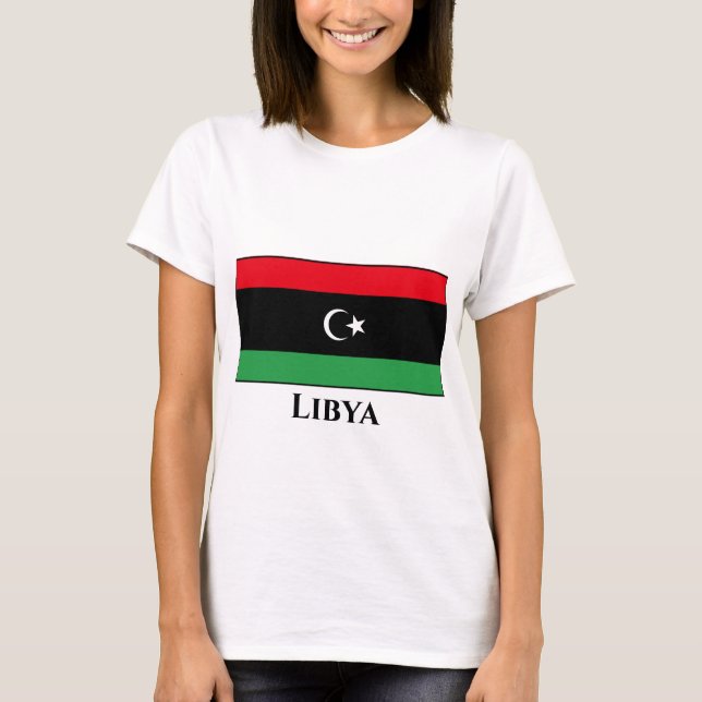 T-shirt Drapeau libyen (Devant)