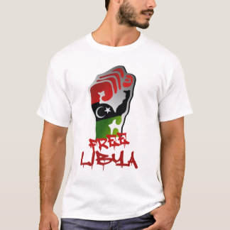 T-shirt Drapeau libyen de l'indépendance de protestateurs