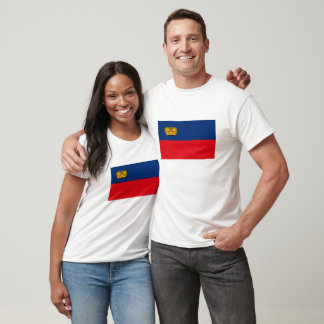T-shirt Drapeau Liechtenstein