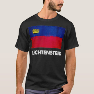 T-shirt Drapeau Liechtenstein Liechtenstein