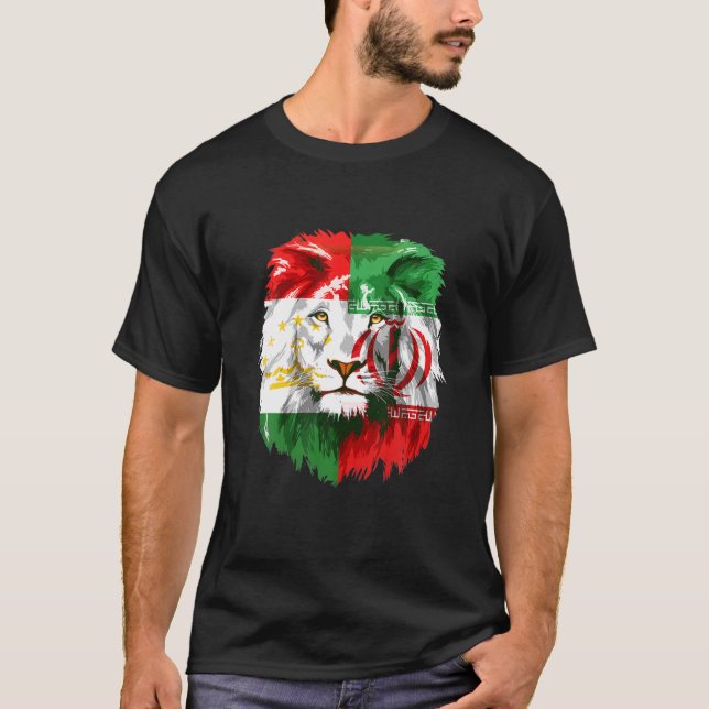 T-shirt Drapeau Lion Free Afghanistan (Devant)
