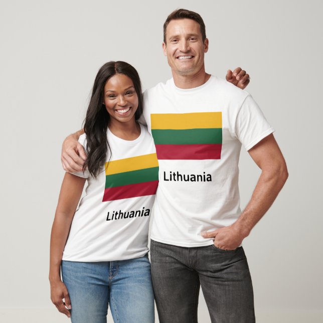 T-shirt Drapeau Lituanie (Unisexe)