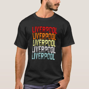 T-shirt Drapeau Liverpool Uk