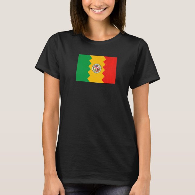 T-shirt Drapeau Los Angeles California (Devant)