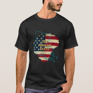 T-shirt Drapeau Louisiane La Us