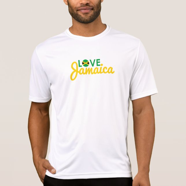 T-shirt Drapeau Love Jamaïque (Devant)