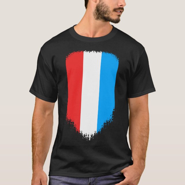 T-shirt Drapeau Luxembourg (Devant)