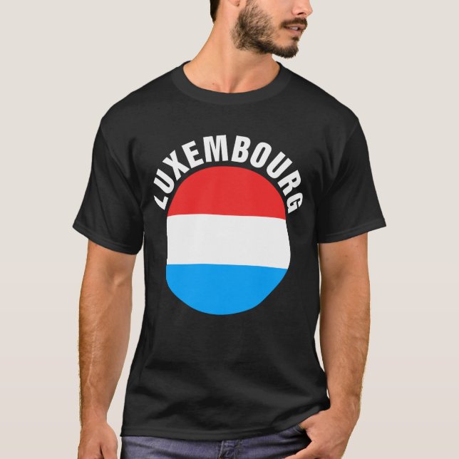 T-shirt Drapeau Luxembourg (Devant)