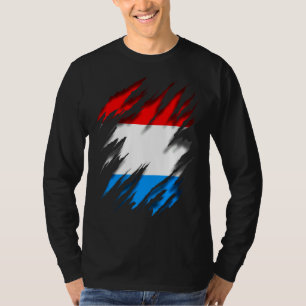 T-shirt Drapeau Luxembourg