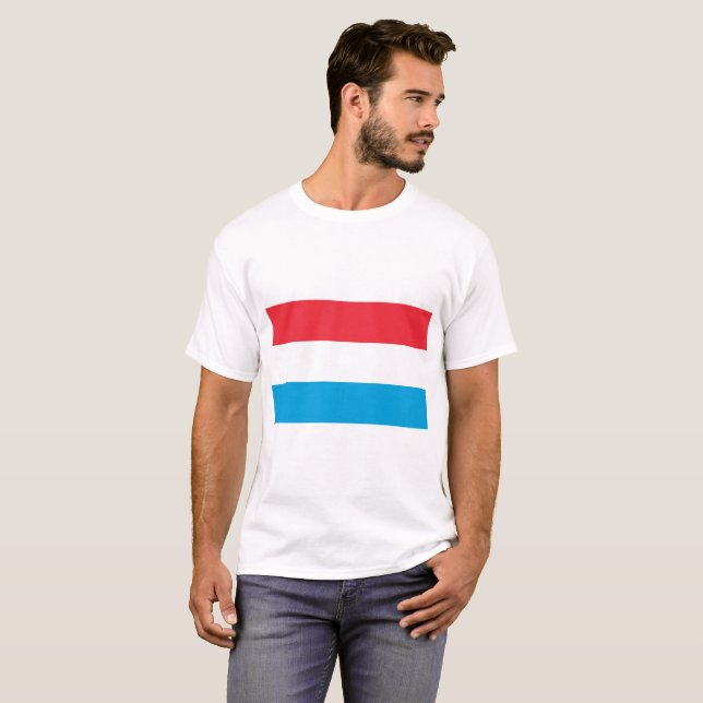 T-shirt Drapeau Luxembourg (Devant entier)