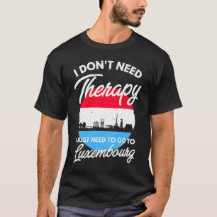 T-shirt Drapeau Luxembourg I Vacances I Luxembourg