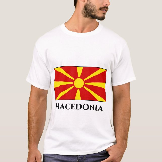 T-shirt Drapeau macédonien (Devant)