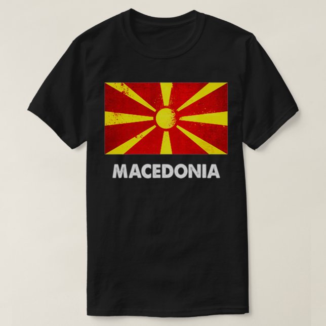T-shirt Drapeau macédonien (Design devant)