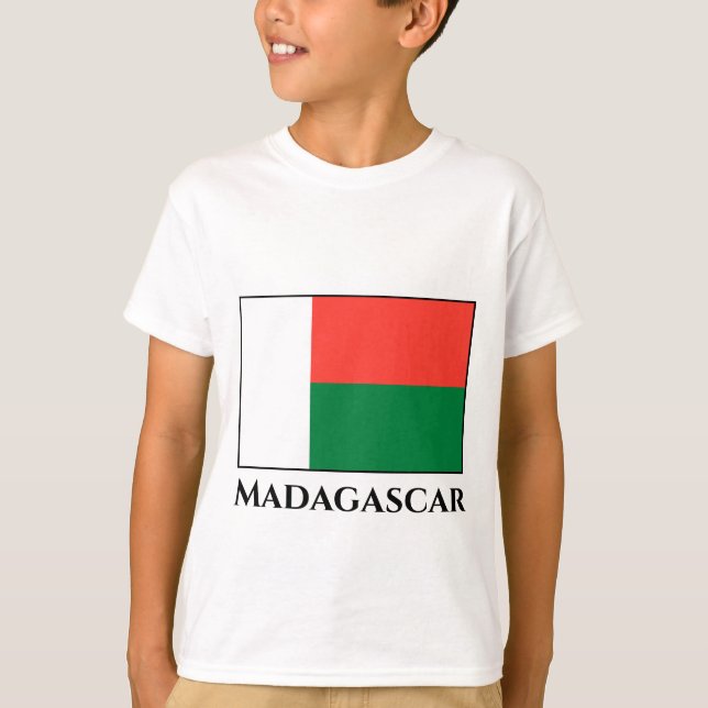T-shirt Drapeau Madagascar (Devant)