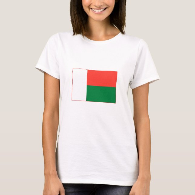 T-shirt Drapeau Madagascar (Devant)