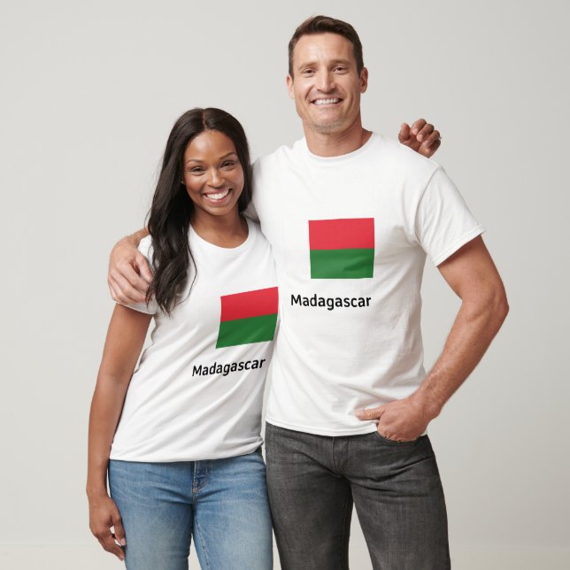 T-shirt Drapeau Madagascar (Unisexe)