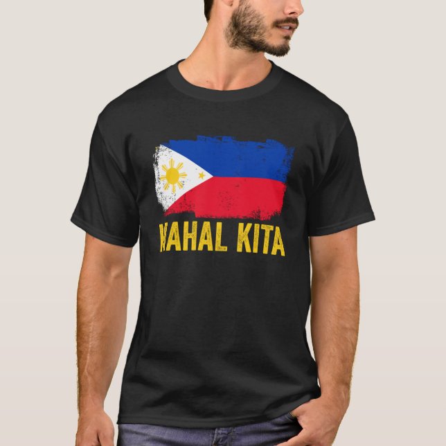 T-shirt Drapeau Mahal Kita Philippine Awesome Pinoy Pride  (Devant)
