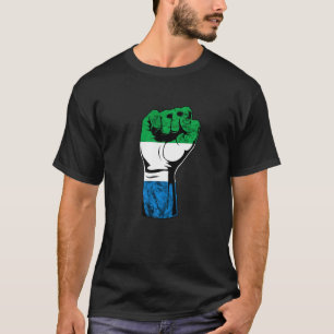 T-shirt Drapeau main Sierra Leone Racines Sierra Leone P