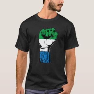 T-shirt Drapeau main Sierra Leone Racines Sierra Leone P