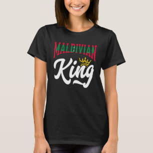 T-shirt Drapeau maldivien du roi des Maldives