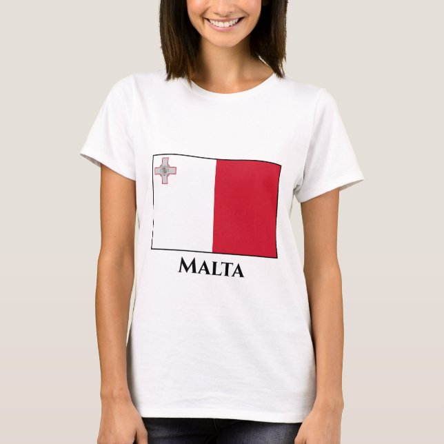 T-shirt Drapeau maltais (Devant)