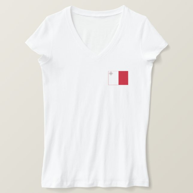 T-shirt Drapeau Malte (Design devant)