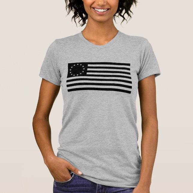 T-shirt Drapeau Manga, Betsy Ross ou Drapeau Cercle Améric (Devant)