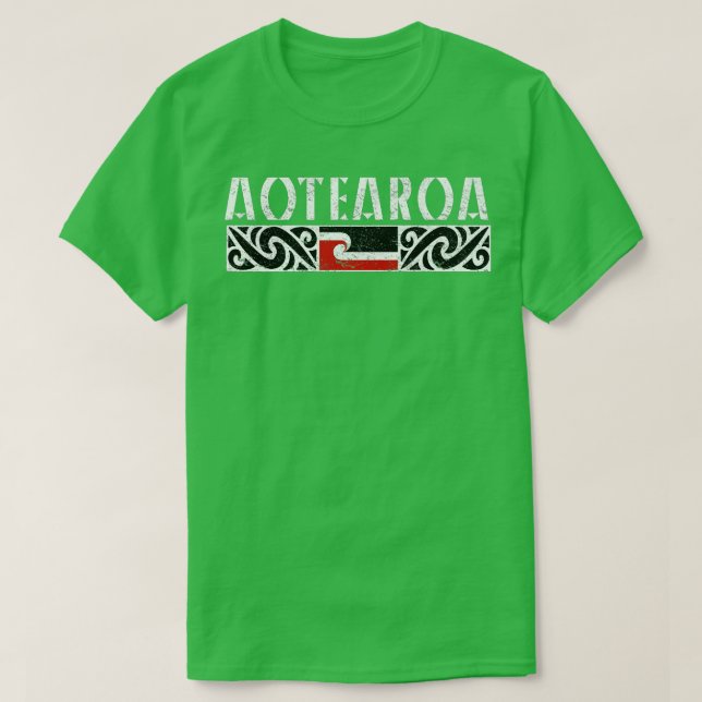 T-shirt Drapeau maori d'Aotearoa (Design devant)