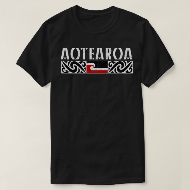 T-shirt Drapeau maori d'Aotearoa (Design devant)