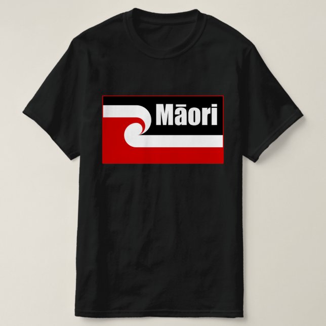 T-shirt Drapeau Maori, Drapeau Tino Rangatiratanga, Maori (Design devant)