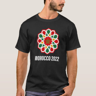 T-shirt Drapeau Maroc Football 2022