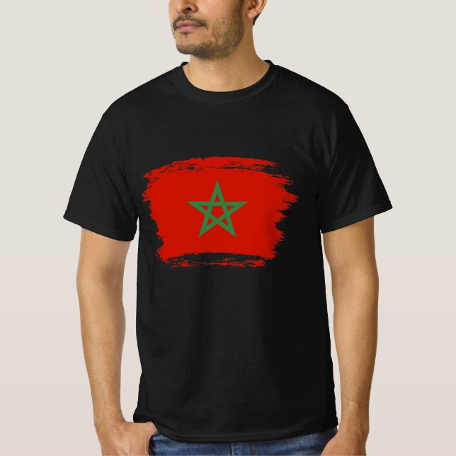 T-shirt drapeau marocain (Devant)