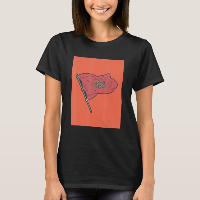 T-shirt drapeau marocain (Devant)