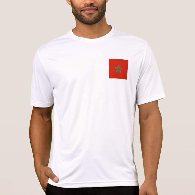T-shirt drapeau marocain (Devant)
