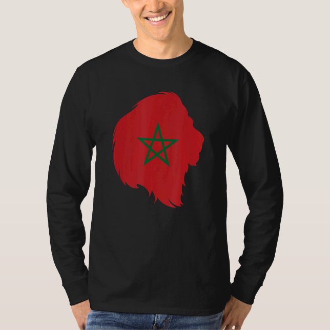 T-shirt Drapeau marocain Atlas Lion (Devant)