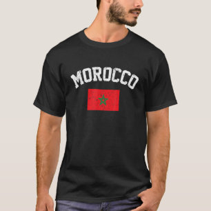T-shirt Drapeau Marocain Destination Tourisme Maroc