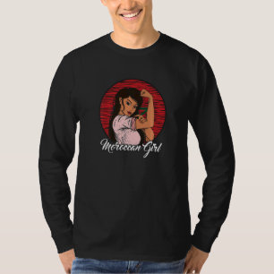 T-shirt Drapeau marocain Maroc Fille marocaine